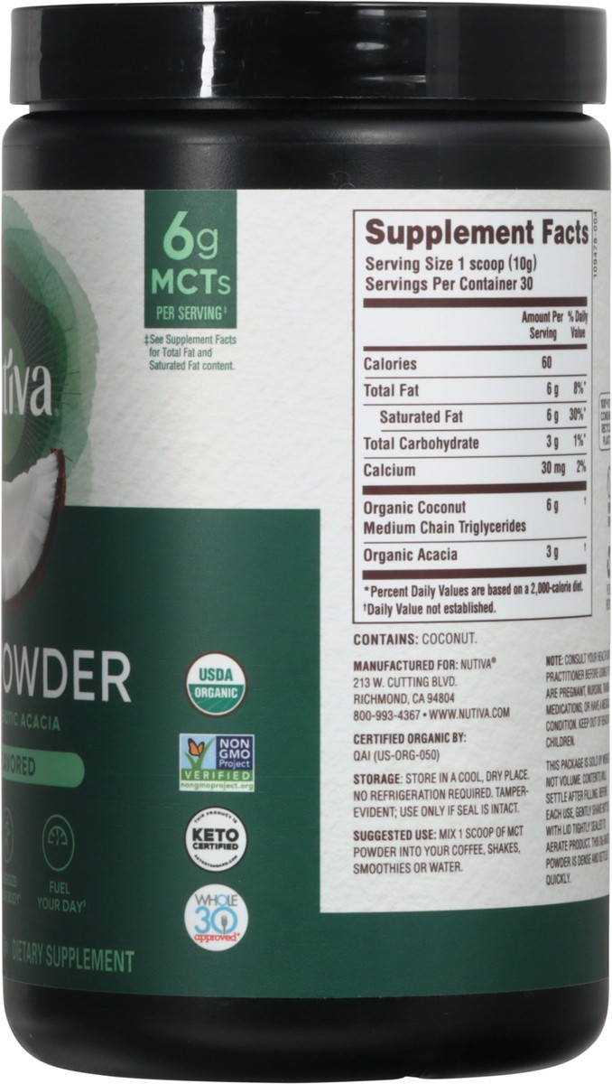 slide 13 of 13, Nutiva Powder, 10.6 oz