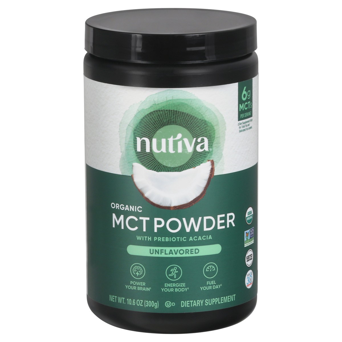 slide 1 of 13, Nutiva Powder, 10.6 oz