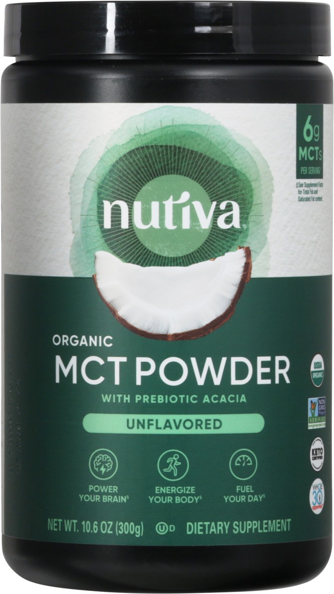 slide 1 of 13, Nutiva Powder, 10.6 oz
