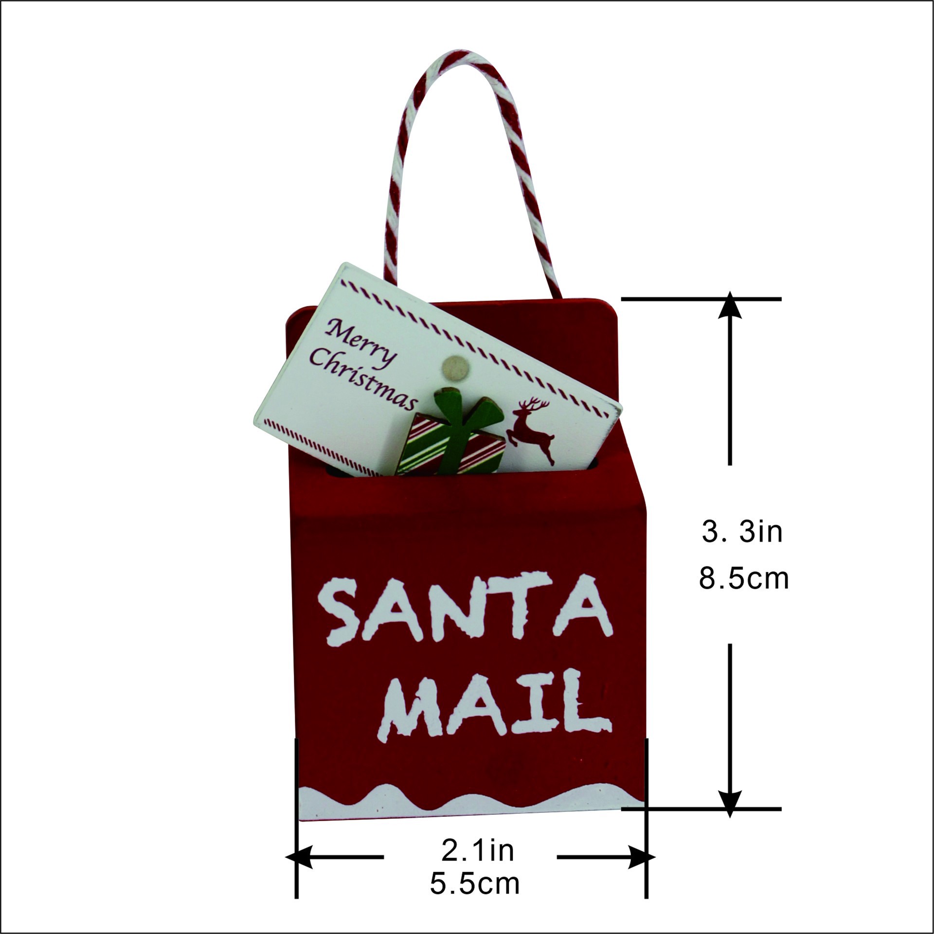 slide 3 of 5, 3" Santa Mail Ornament By Ashland, 3 in