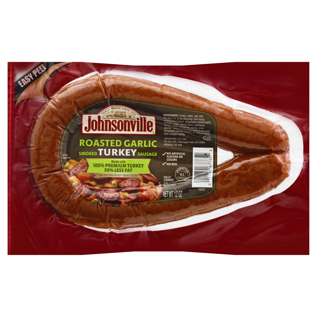 slide 13 of 13, Johnsonville Turkey Sausage Polish Kielbasa Rope, 12 oz