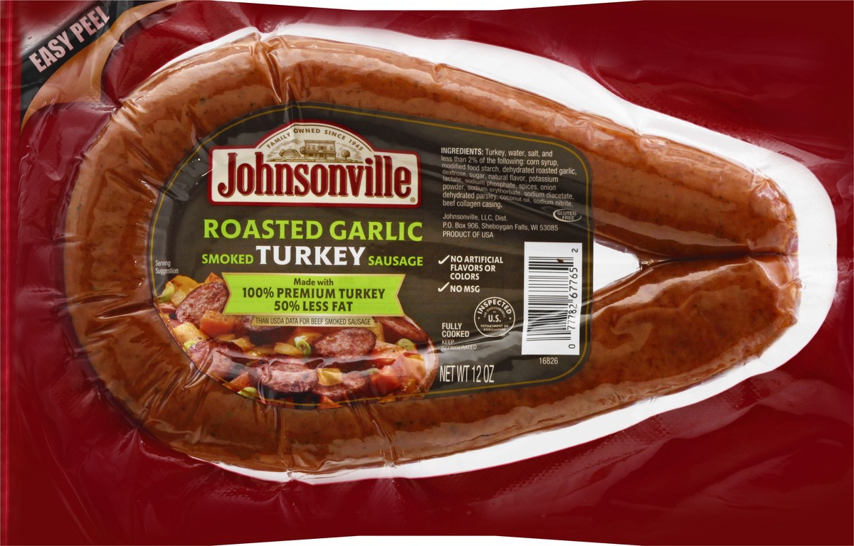 slide 1 of 13, Johnsonville Turkey Sausage Polish Kielbasa Rope, 12 oz