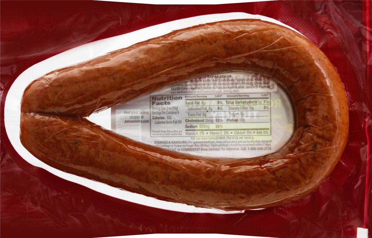 slide 11 of 13, Johnsonville Turkey Sausage Polish Kielbasa Rope, 12 oz