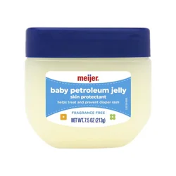 Meijer Baby Petroleum Jelly Fragrance Free, 7.5 Oz