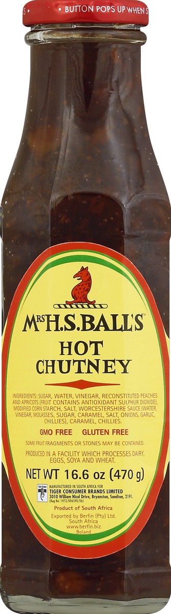 slide 1 of 3, Mrs HS Balls Chutney 16.6 oz, 16.6 oz