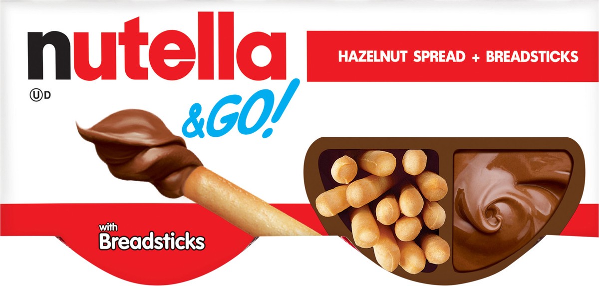 slide 11 of 11, Nutella & Go! Hazelnut Spread + Breadsticks 4 - 1.8 oz Packs, 4 ct