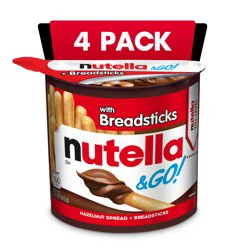 Nutella & Go! Hazelnut Spread + Breadsticks 4 - 1.8 oz Packs