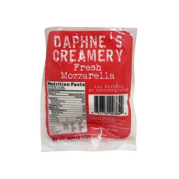 slide 1 of 1, Daphne's Creamery Daphnes Fresh Mozzarella - 8 Oz, 8 oz