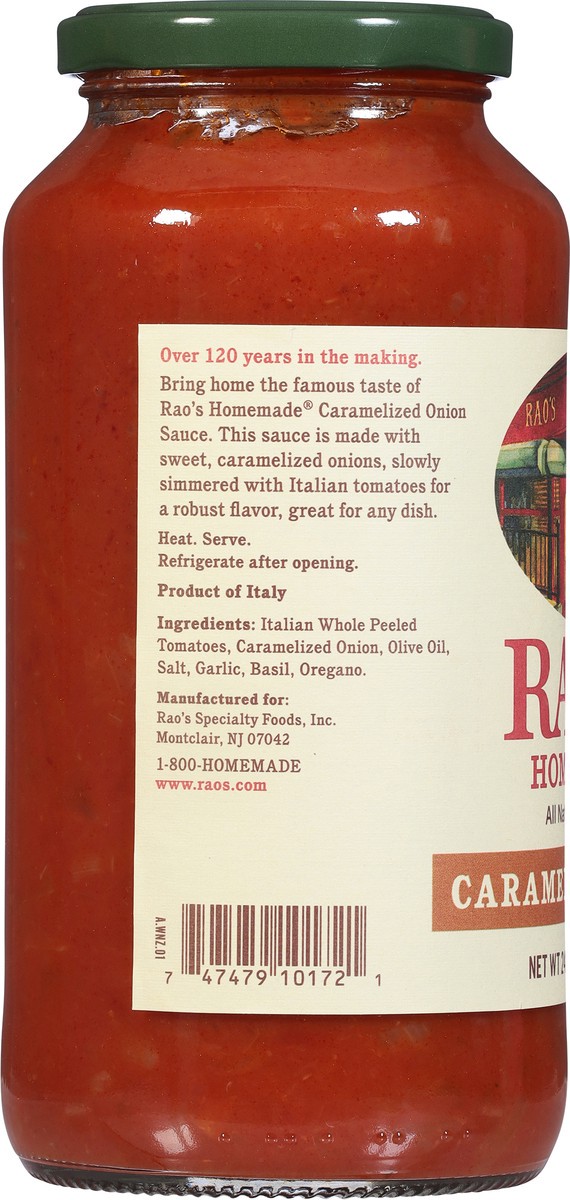 slide 3 of 9, Rao's Homemade Caramelized Onion Sauce 24 oz, 24 oz