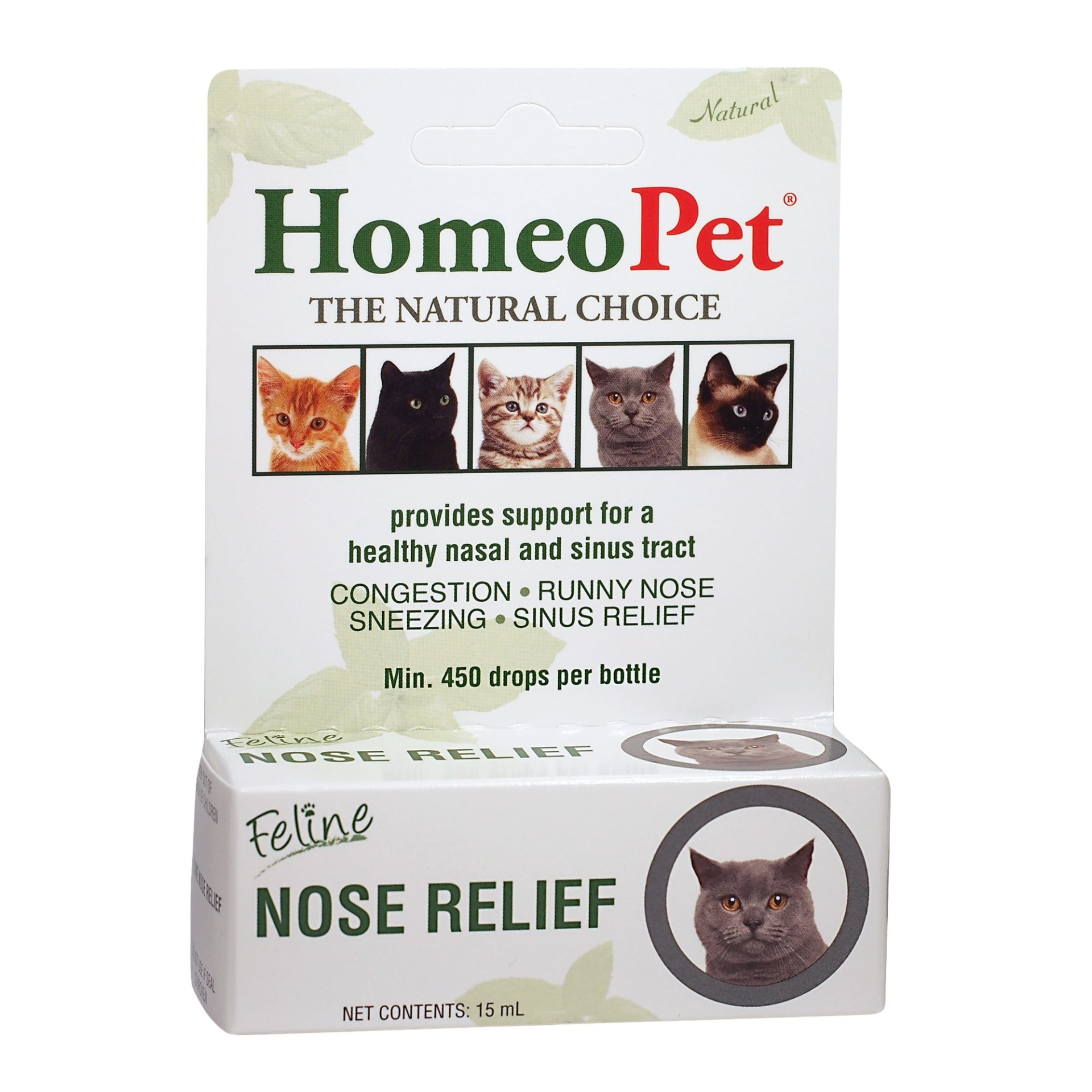 slide 1 of 1, HomeoPet Feline Nose Relief, 15 ml