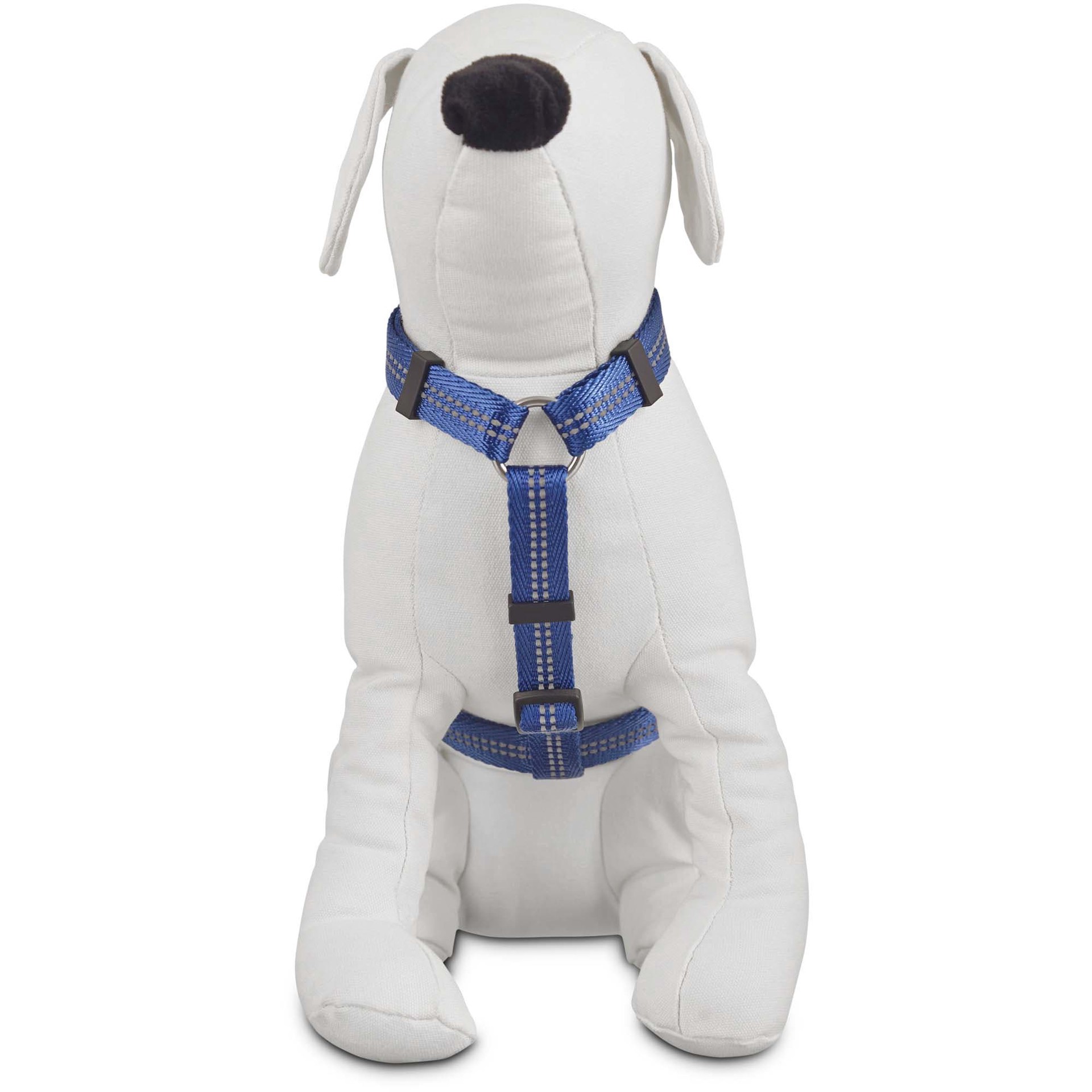 slide 1 of 1, YOULY Reflective Adjustable Padded Blue Dog Harness, Medium, 1 ct