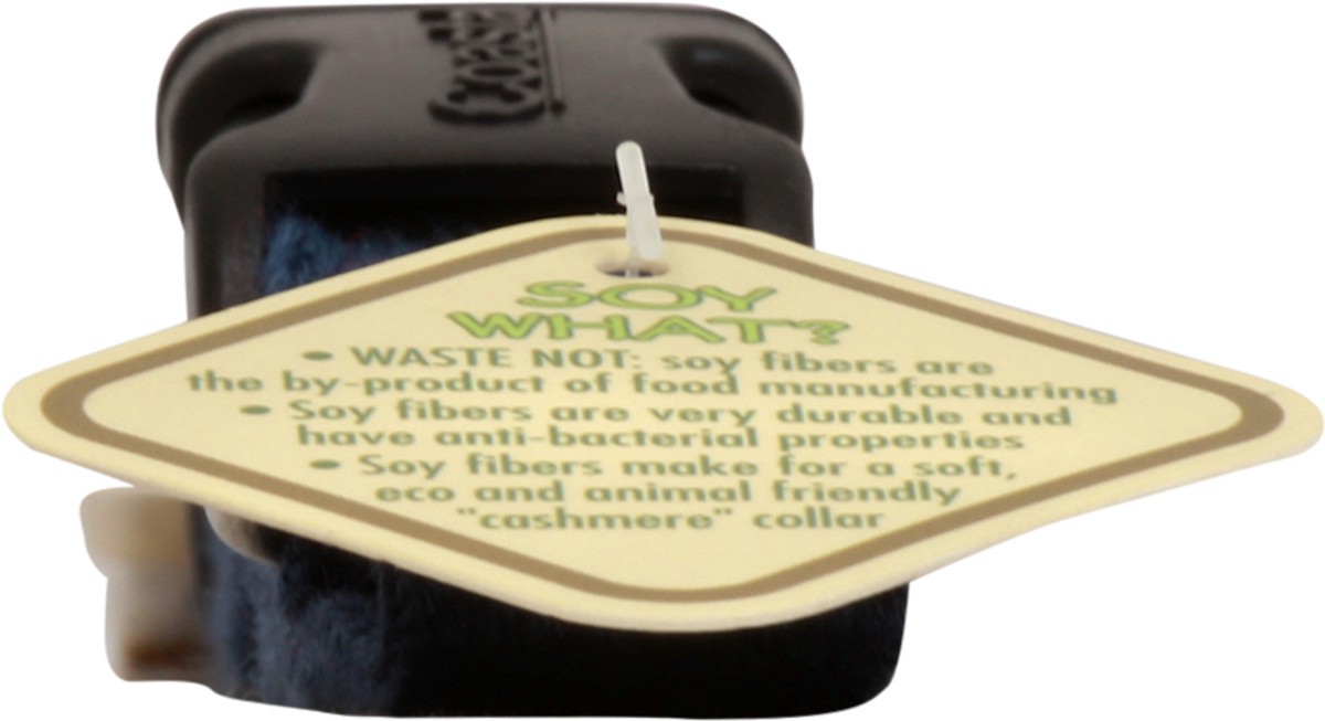 slide 5 of 6, New Earth Soy Adjustable Dog Collar, Indigo, X-Small - 5/8" x 8"-12", 5/8 in