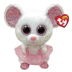 TY Nina Mouse Ballerina - White Medium