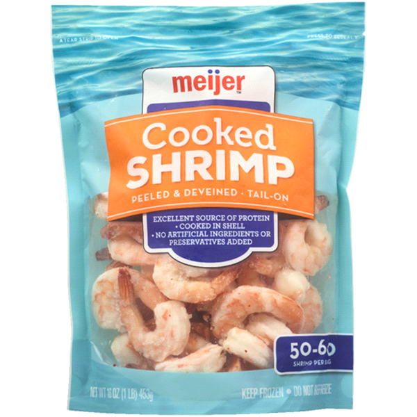 slide 1 of 1, Meijer Cooked Shrimp, 16 oz