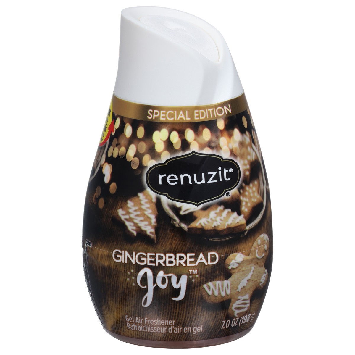 slide 13 of 13, Renuzit Gingerbread Joy Gel Air Freshener 7.0 oz, 7 oz