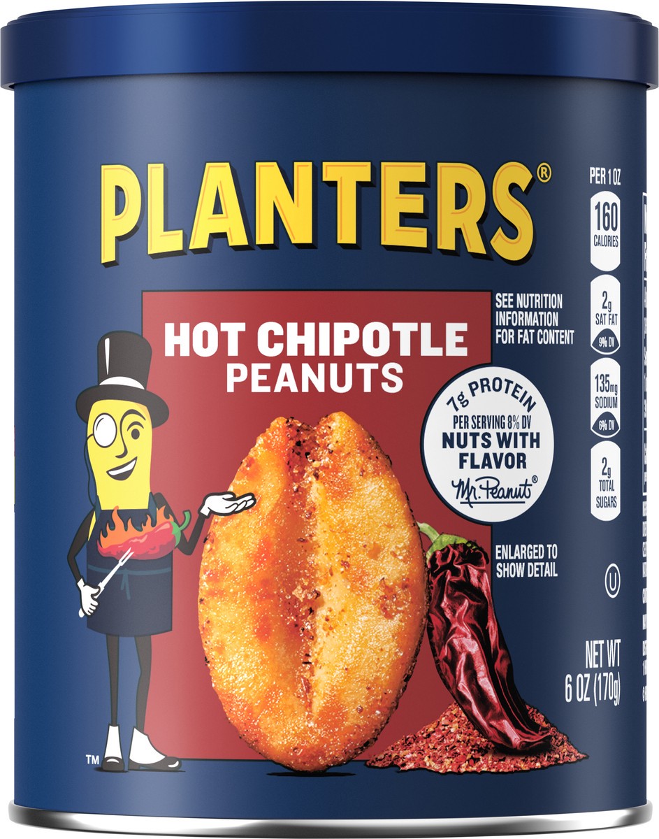 slide 1 of 1, Planters Hot Chipotle Peanuts 6 oz, 6 oz