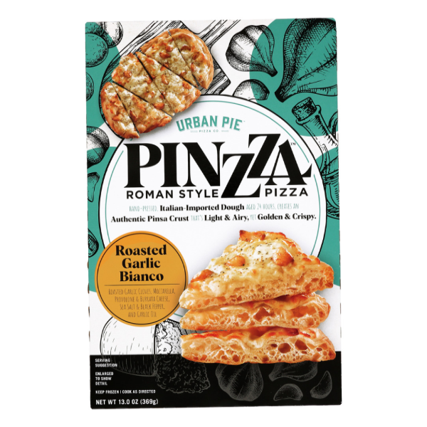 slide 1 of 1, Urban Pie Roasted Garlic Bianco Pinzza, 13 oz