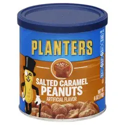 Planters Salted Caramel Peanuts, 6 oz Canister