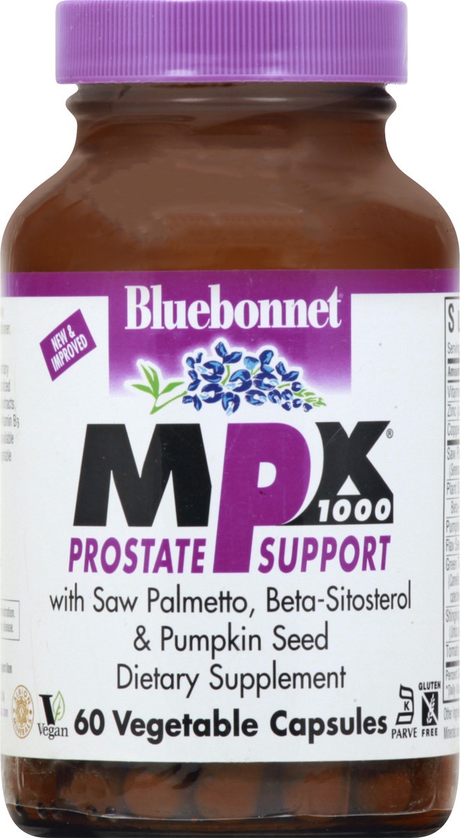 slide 12 of 12, Bluebonnet Nutrition Mpx 1000 Prostate Support, Vegetable Capsules, 60 ct