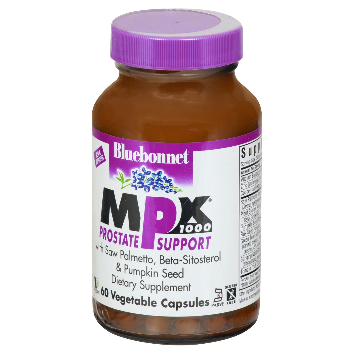 slide 10 of 12, Bluebonnet Nutrition Mpx 1000 Prostate Support, Vegetable Capsules, 60 ct