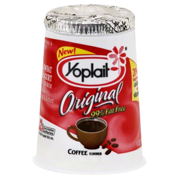 slide 1 of 1, Yoplait Yogurt Lowfat Coffee Flavored, 6 oz