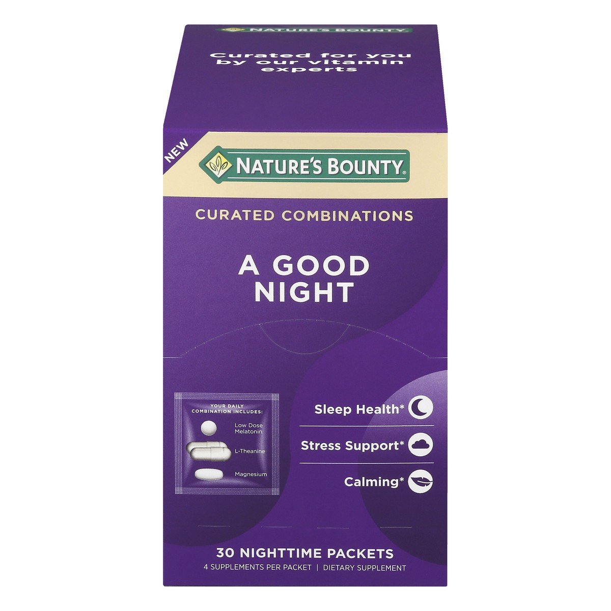 slide 3 of 13, Nature's Bounty Packets Nighttime A Good Night 30 ea, 1 ct