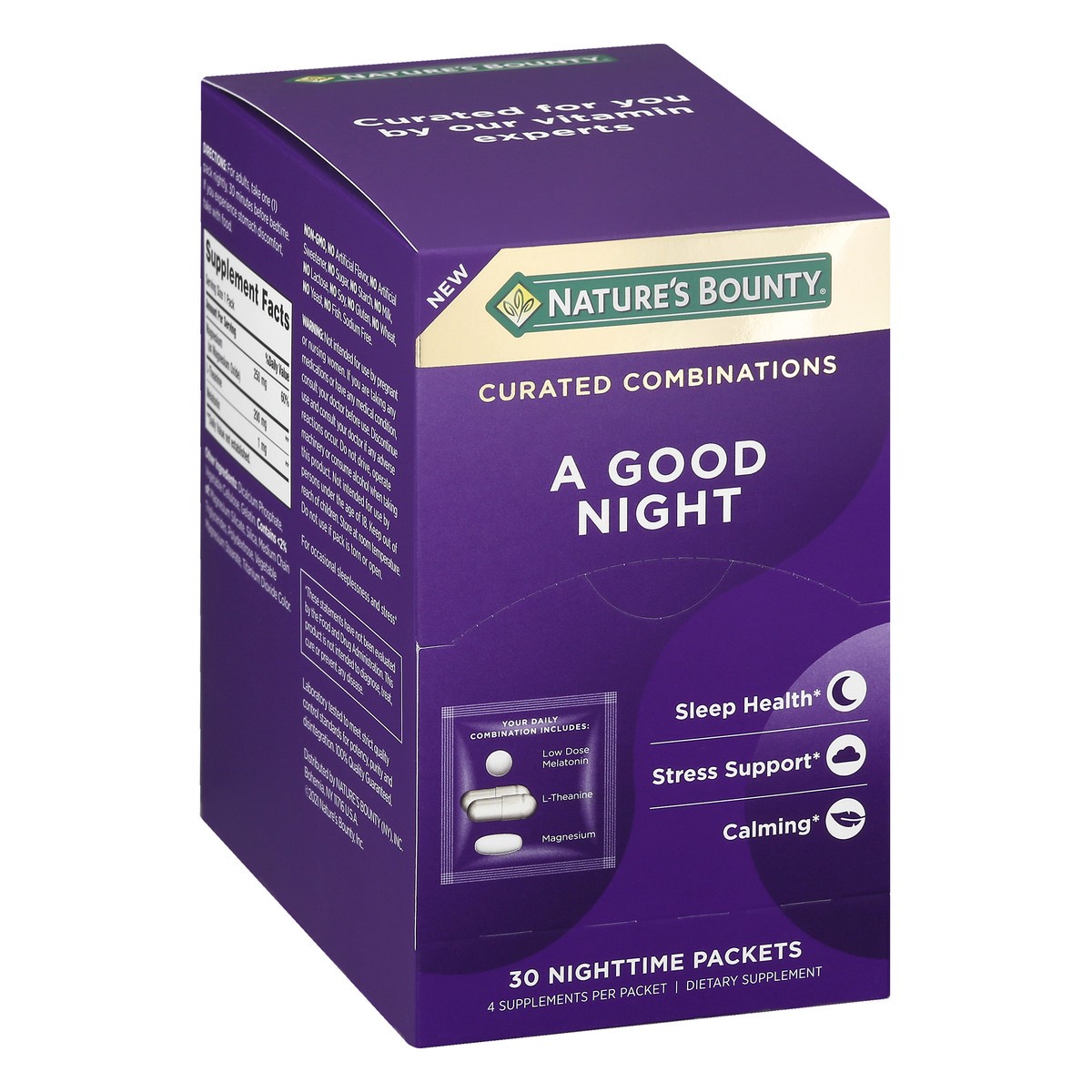 slide 13 of 13, Nature's Bounty Packets Nighttime A Good Night 30 ea, 1 ct