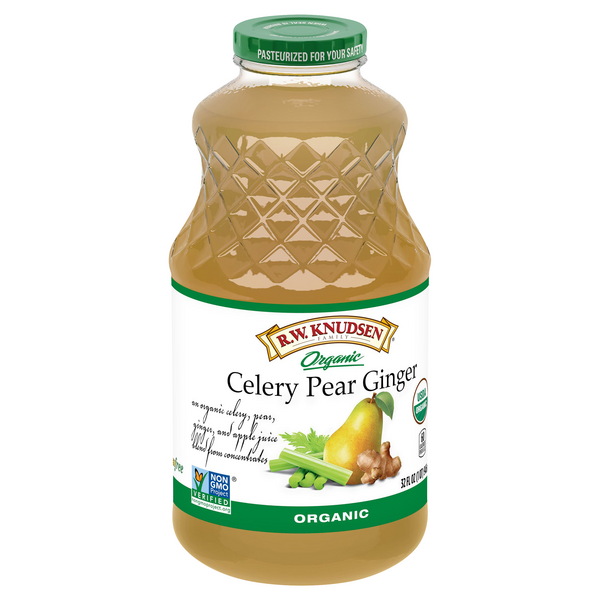 slide 1 of 1, R.W. Knudsen Organic Celery Pear Ginger Juice, 32 fl oz