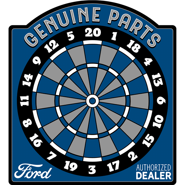 slide 1 of 1, Open Road Brands Ford Dartboard, 1 ct