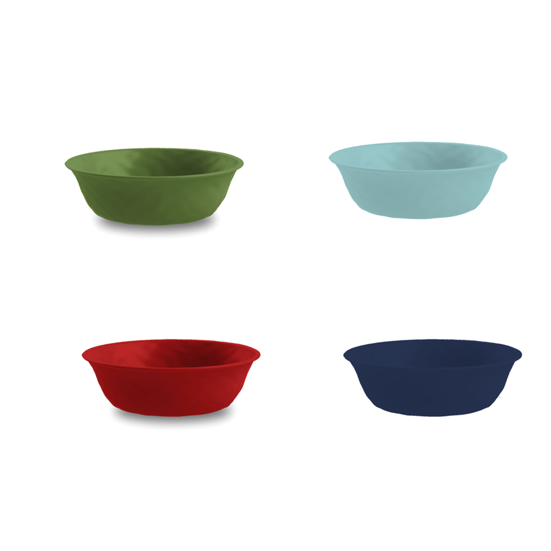 slide 1 of 1, PP Individual Bowl Assorted Colors, 4 ct
