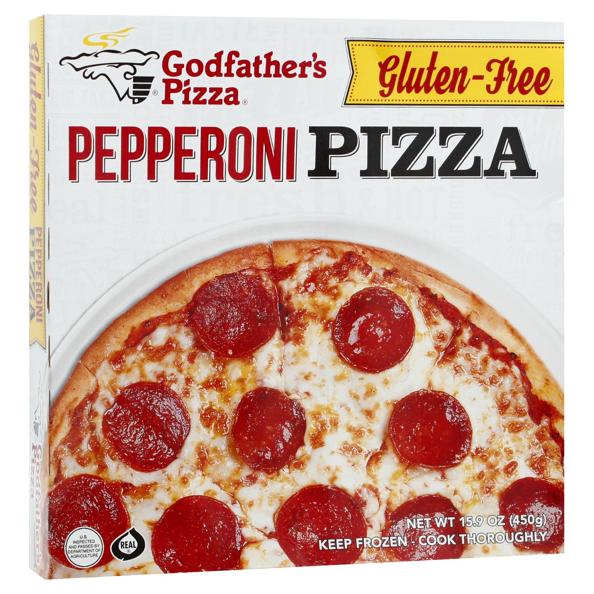 slide 6 of 13, Godfathers Pizza Gluten-Free Pepperoni Pizza 15.9 oz, 15.9 oz