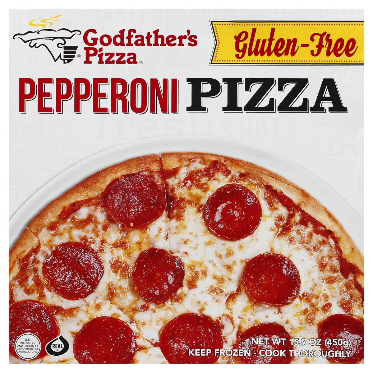 slide 1 of 13, Godfathers Pizza Gluten-Free Pepperoni Pizza 15.9 oz, 15.9 oz