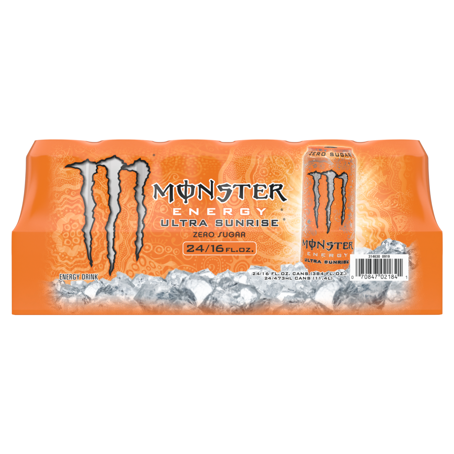 slide 3 of 5, Monster Energy Ultra Sunrise, Ultra Sunrise (Pack of 24 - 16 oz, 16 oz