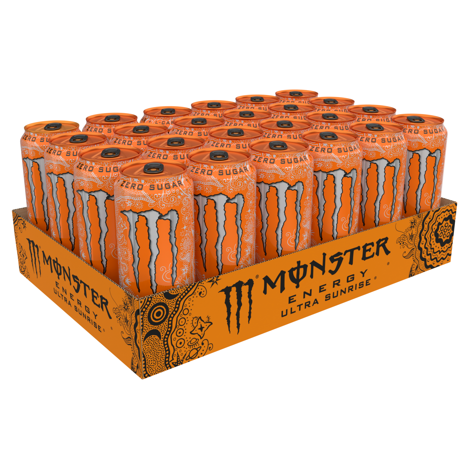 slide 5 of 5, Monster Energy Ultra Sunrise, Ultra Sunrise (Pack of 24 - 16 oz, 16 oz