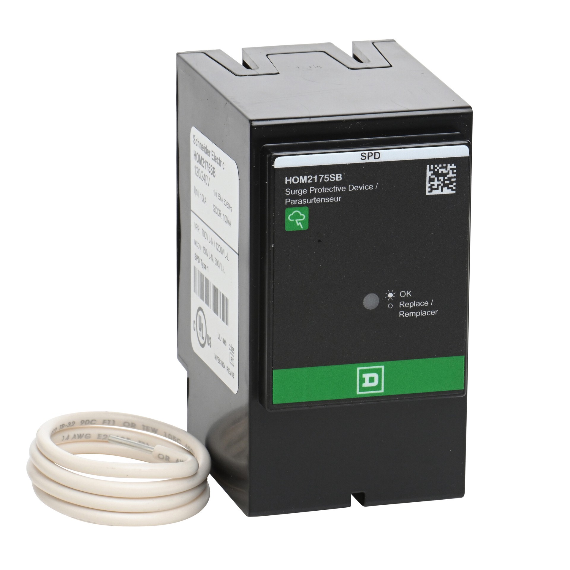 slide 5 of 6, Square D SurgeBreaker 25-kA Indoor Surge protective device, 1 ct