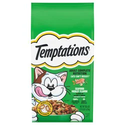 Temptations Adult 1+ Seafood Medley Flavor Food for Cats 50.4 oz