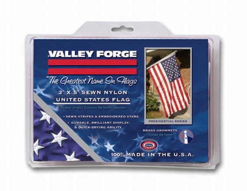slide 2 of 2, Valley Forge Sewn Nylon United States Flag, 3 x 5 ft