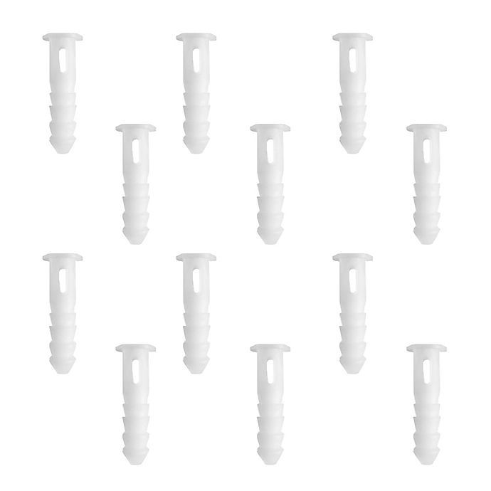 slide 1 of 1, Maytex Wall Plugs - White, 12 ct