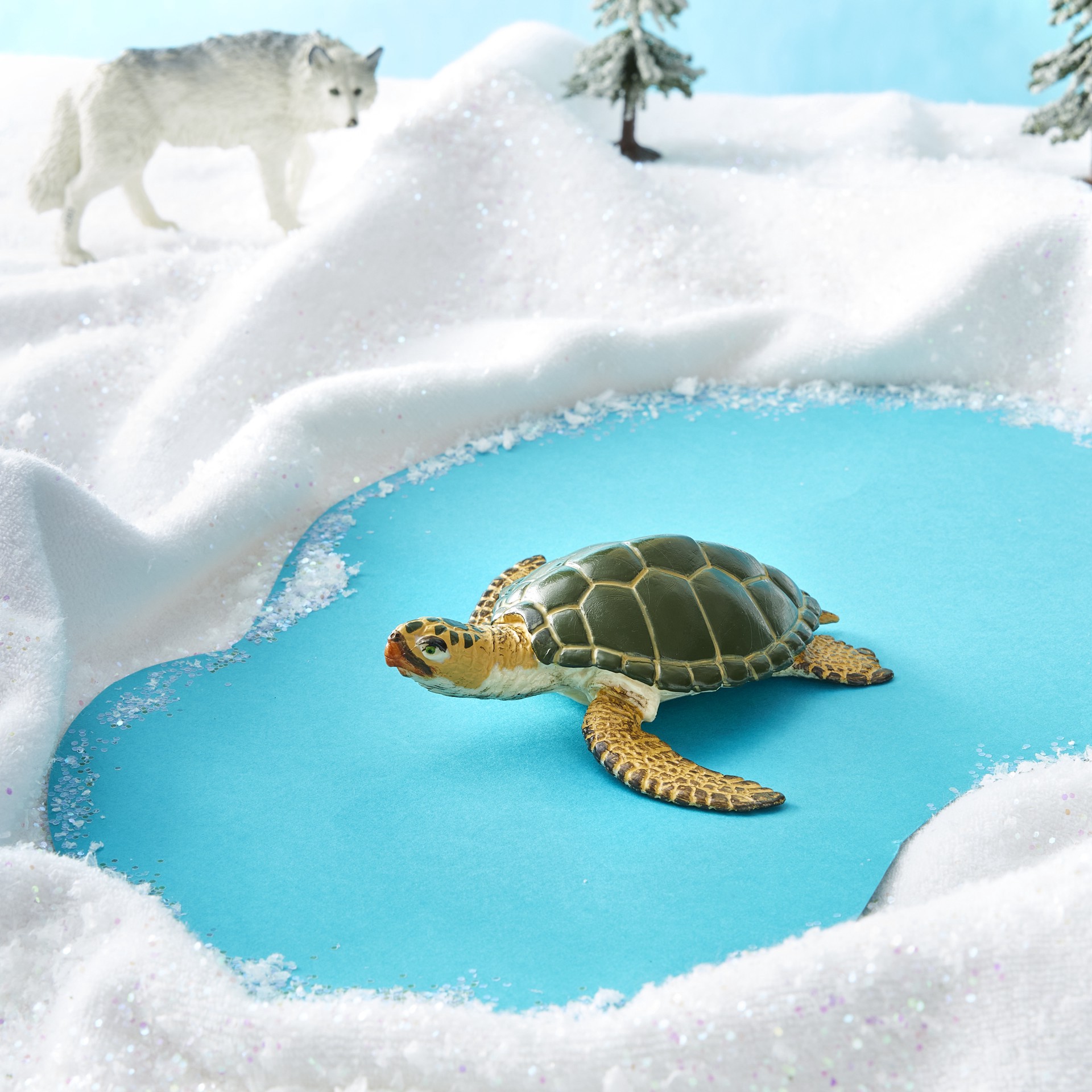 slide 2 of 2, Safari Ltd. Safari Ltd Green Sea Turtle, 2.75 in x 3.5 in