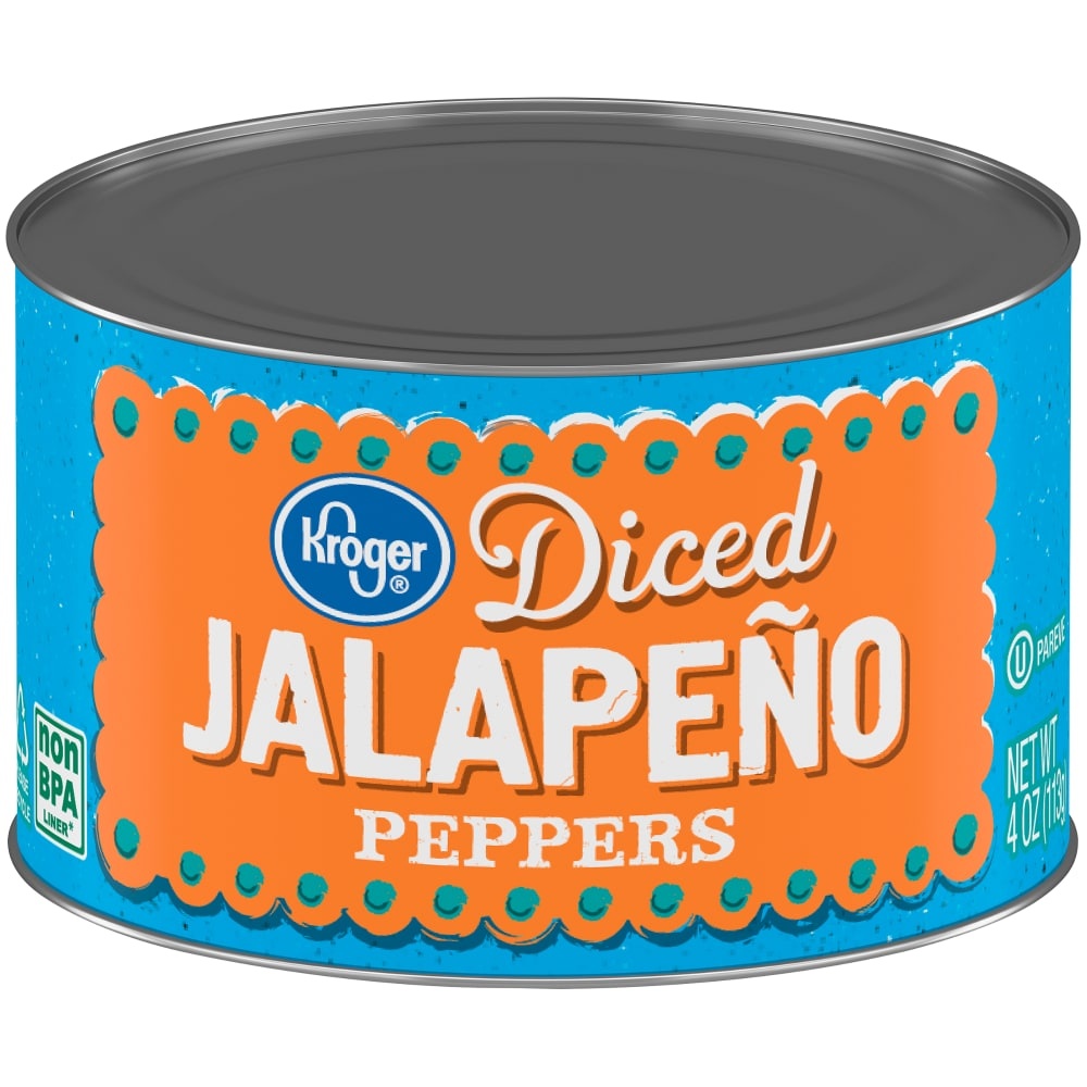 slide 1 of 1, Kroger Diced Jalapeno Peppers, 4 oz