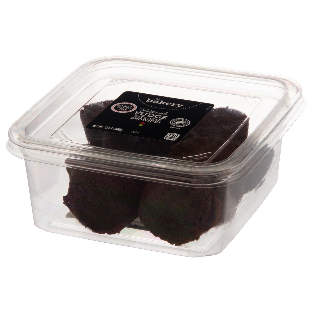 slide 3 of 4, Stop & Shop The Bakery Traditional Fudge Bite Size Brownies, 12 oz