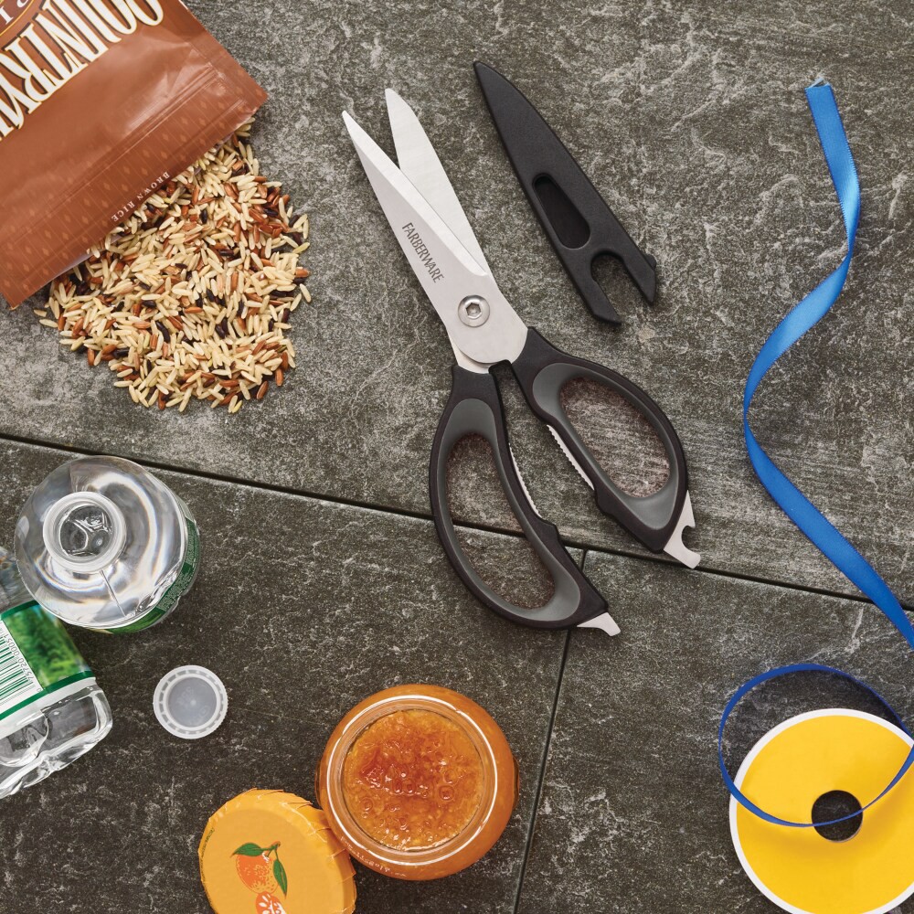 slide 2 of 2, Farberware Ultimate Kitchen Shears - Grey/Black, 1 ct