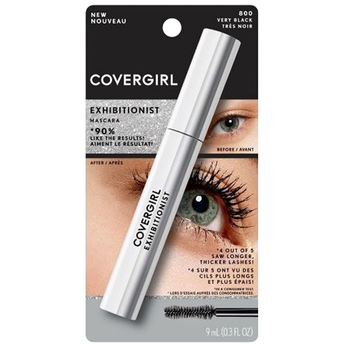 slide 1 of 5, Covergirl Exhibitionist Mascara Very Black, 1 ct