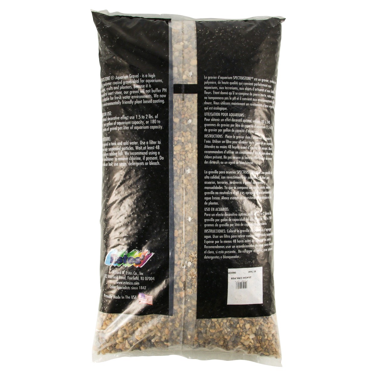 slide 2 of 2, ESTES Spectrastone aquarium gravel, Swift Creek, 25 lb