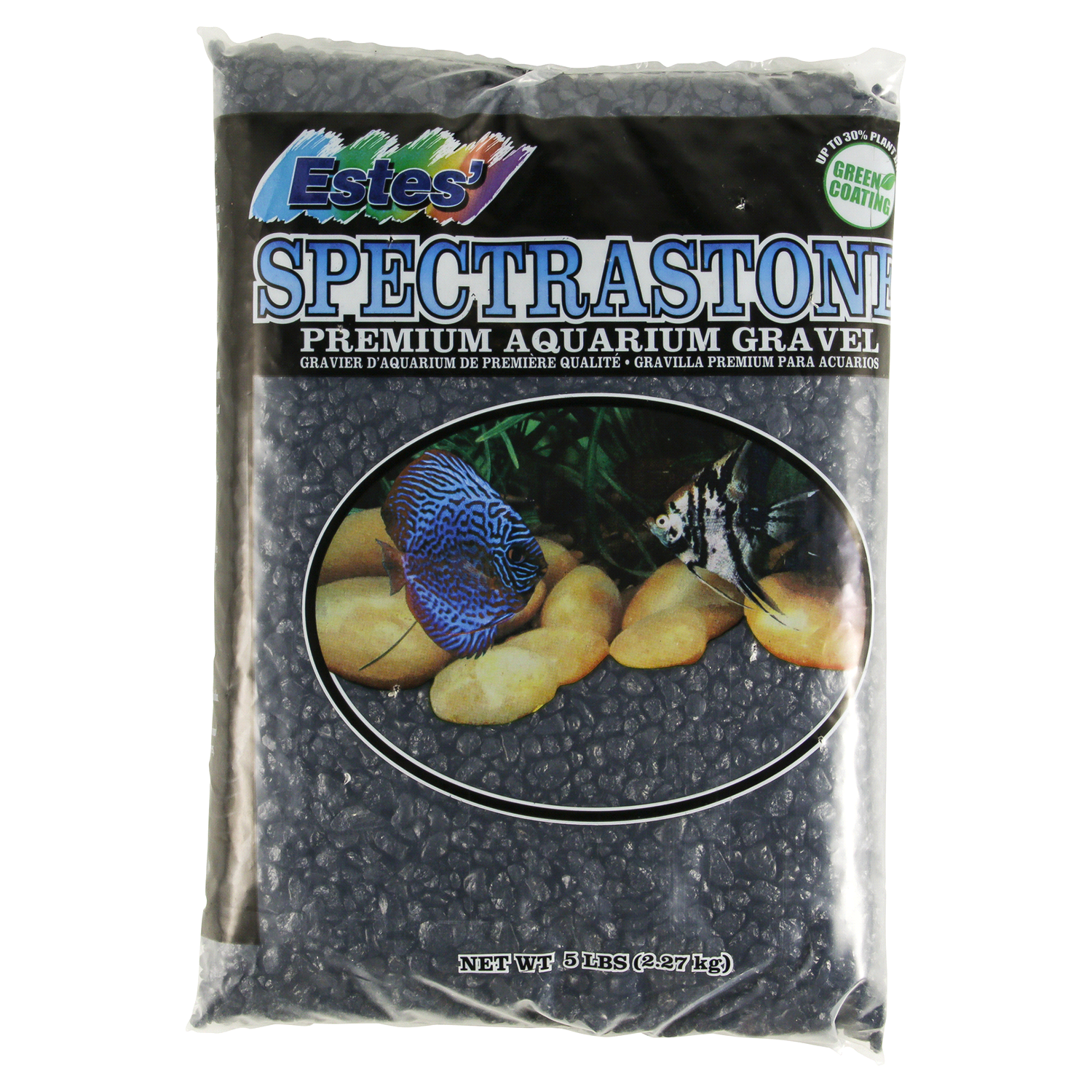 slide 1 of 2, Aqueon Spectrastone Aquarium Gravel, Special Black, 5 lb