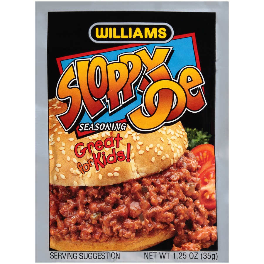 slide 1 of 6, Williams Sloppy Joe Seasoning, 0.25 oz