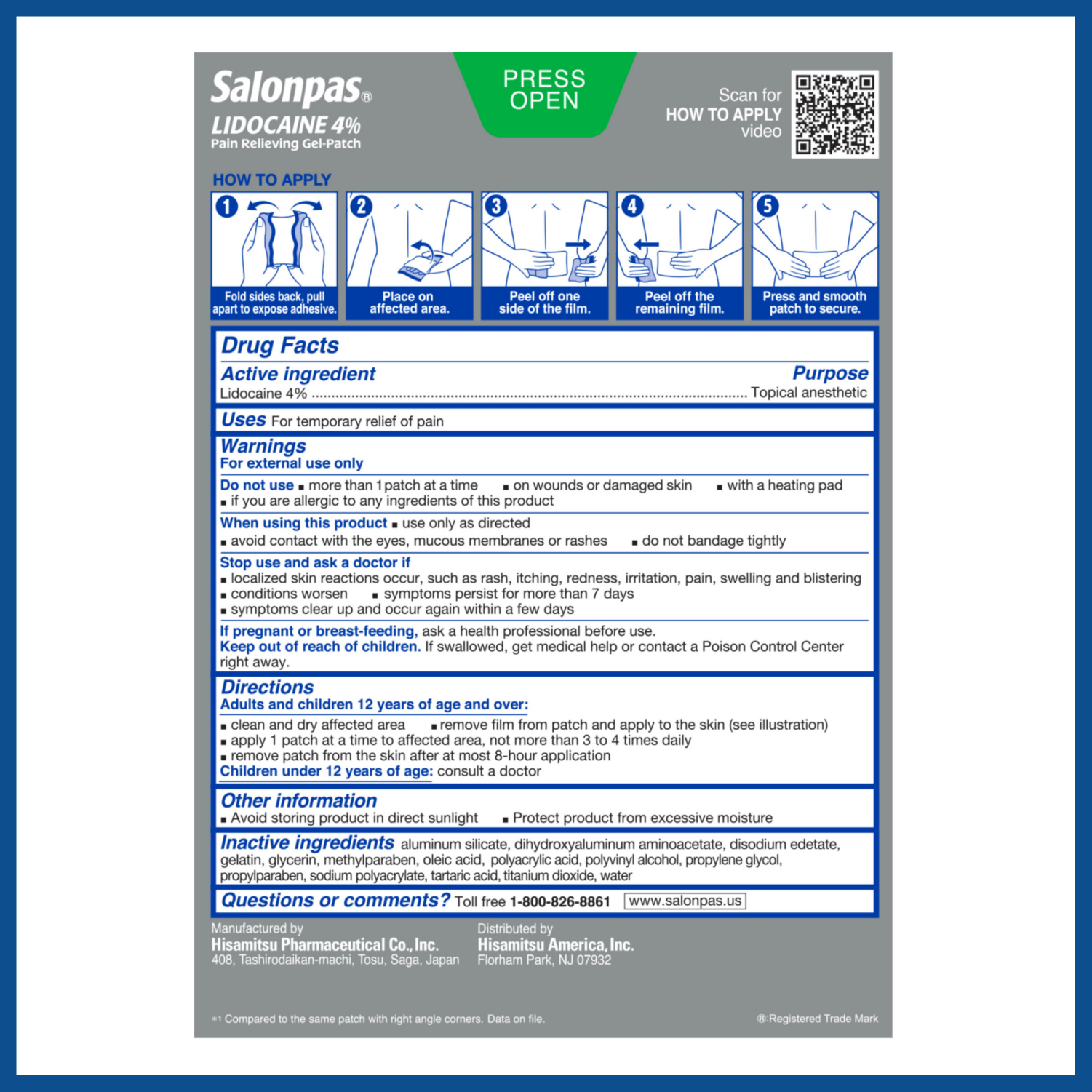 slide 5 of 8, Salonpas Large 6ct, 6 ct
