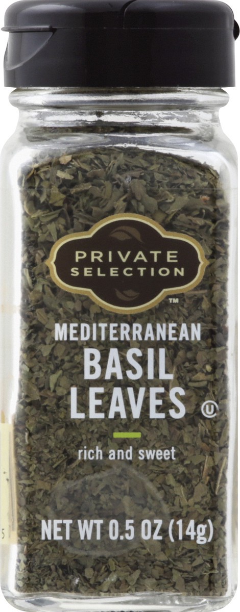 slide 3 of 9, Private Selection Basil Leaves 0.5 oz, 0.5 oz