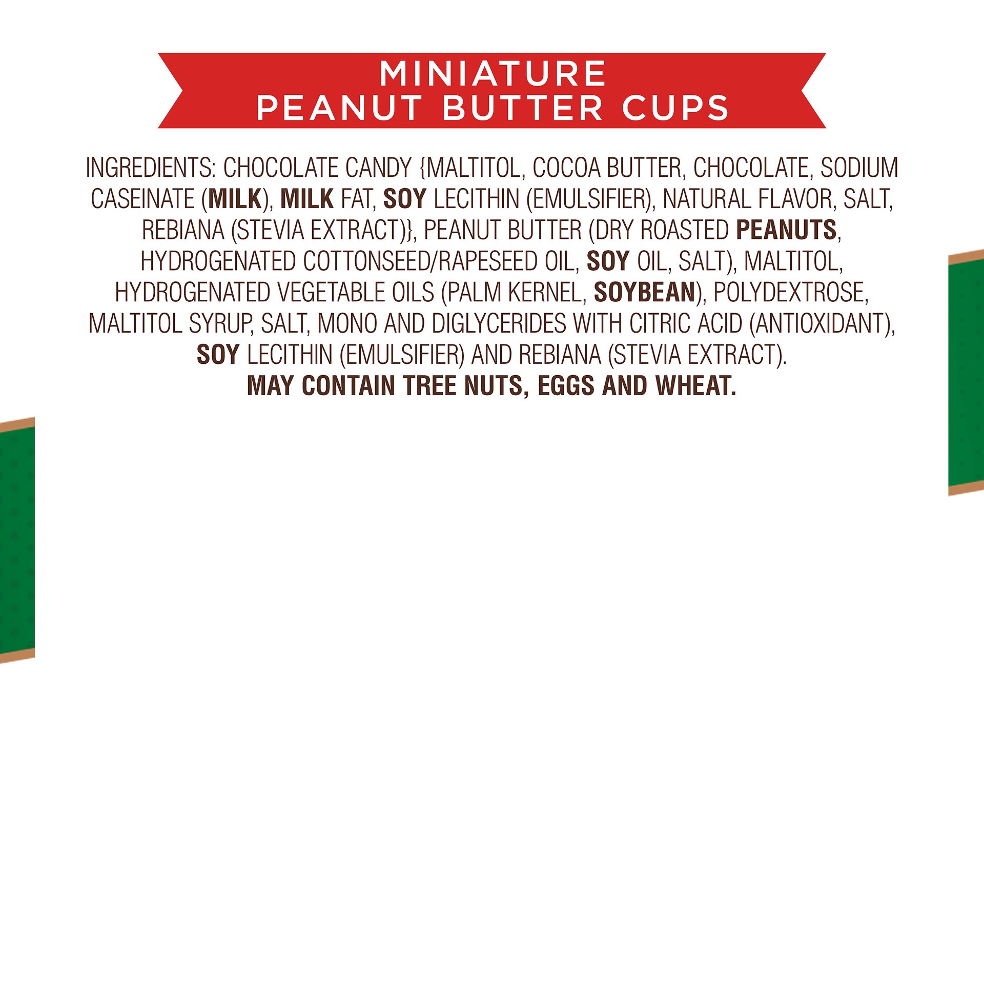 slide 2 of 3, RUSSELL STOVER Sugar Free Miniature Peanut Butter Cup Chocolate Candy, 7.5 oz. bag (˜ 24 pieces),