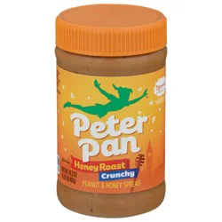 Peter Pan Crunchy Honey Roast Peanut Butter Spread, 16.3 OZ